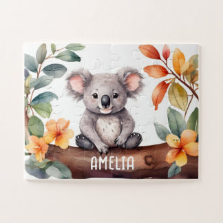 Puzzle Aquarelle Cute Koala Personnalisée