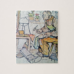 Puzzle Aquarelle d'antiquité d'affaires de réparation d