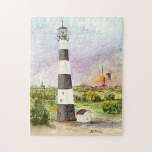 Puzzle Aquarelle de lancement de Rocket de phare de Cap