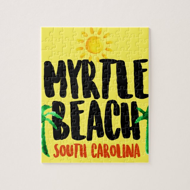Puzzle Aquarelle de Myrtle Beach (Vertical)