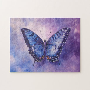 Puzzle Aquarelle de papillon pourpre