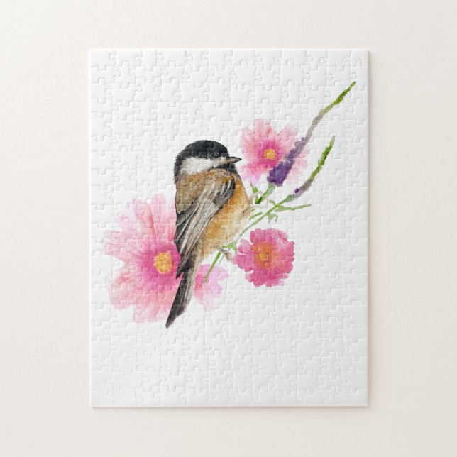 Puzzle Aquarelle de poulet doux (Vertical)