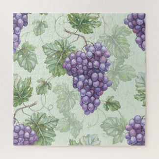 Puzzle Aquarelle de raisins, Motif sans arôme de fruits.