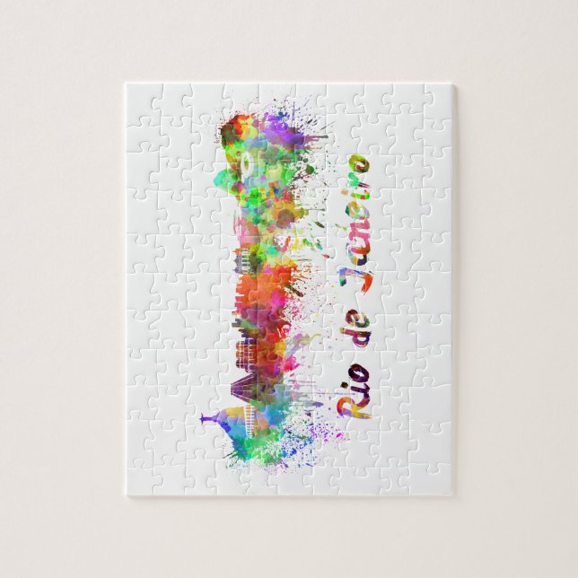 Puzzle Aquarelle de Rio de Janeiro (Vertical)
