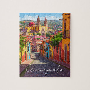 Puzzle Aquarelle du Mexique de Guanajuato