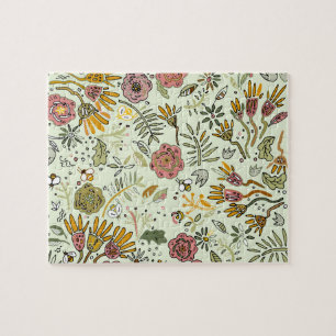 Puzzle Aquarelle Florale Fleurs d'abeille Élégante Modern