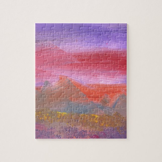 Puzzle Aquarelle - Gouache - Jolies prairies 1 de 2 (Vertical)