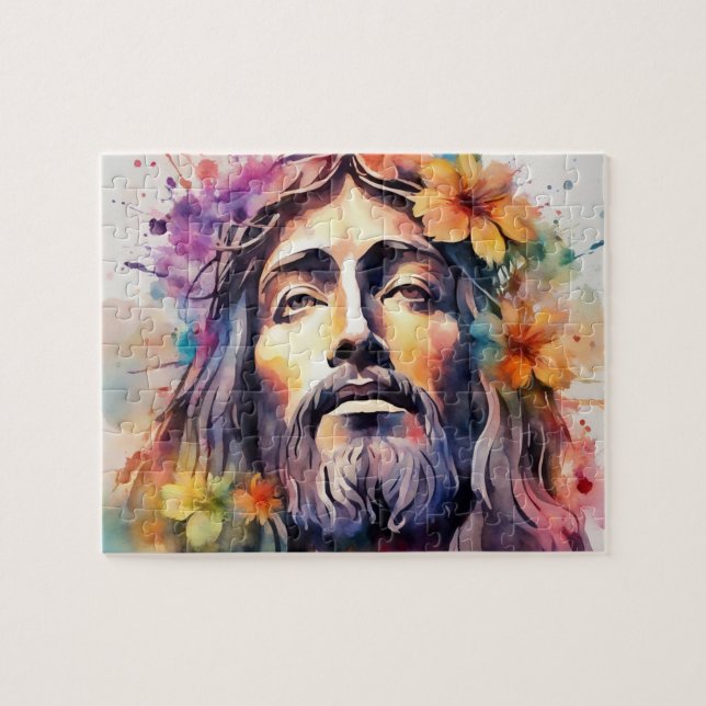 Puzzle Aquarelle Jésus (Horizontal)