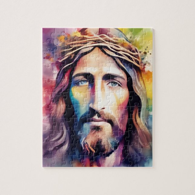 Puzzle Aquarelle Jésus (Vertical)