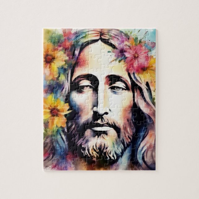 Puzzle Aquarelle Jésus (Vertical)