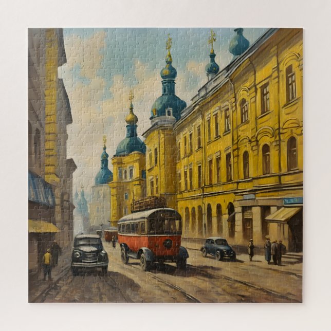 Puzzle Aquarelle Kiev Ukraine (Vertical)
