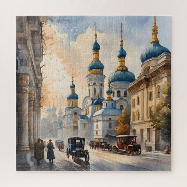 Puzzle Aquarelle Kiev Ukraine (Vertical)
