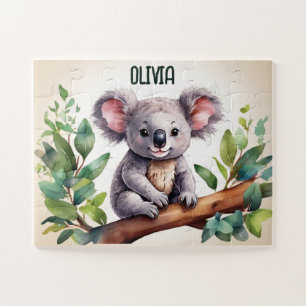 Puzzle Aquarelle Koala Baby Love Personnalisée