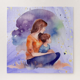 Puzzle Aquarelle Maman & Me Mère's Love Art
