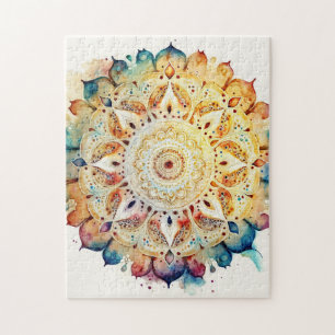 Puzzle Aquarelle Mandala