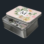 Puzzle Aquarelle moderne Fleurs roses Monogrammes<br><div class="desc">Aquarelle moderne Fleurs roses Monogrammes</div>