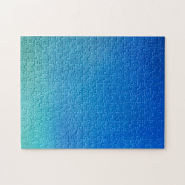 Puzzle Aquarelle Ombrée Bleue (Horizontal)
