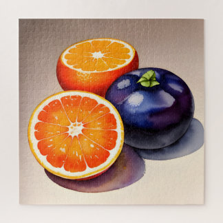 Puzzle Aquarelle orange