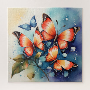 Puzzle Aquarelle papillon vibrante Artistique