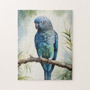 Puzzle Aquarelle Parakee bleu Eucalyptus Tree