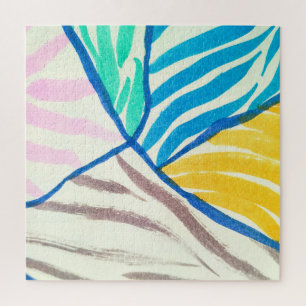 Puzzle Aquarelle patchwork : style de peinture sale.