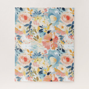 Puzzle Aquarelle rose et blanc Fleur