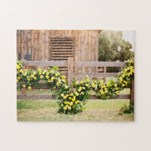 Puzzle Aquarelle Roses jaunes du Texas