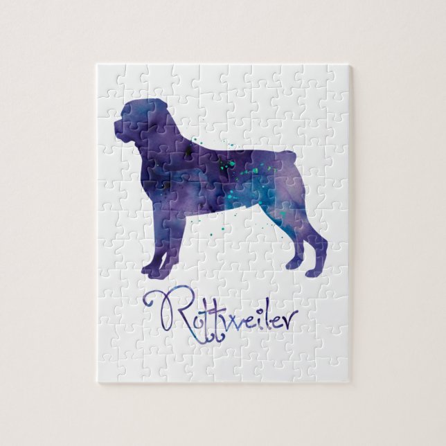 Puzzle Aquarelle Rottweiler (Vertical)