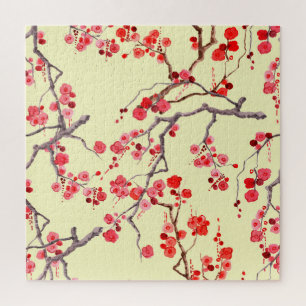 Puzzle Aquarelle Sakura Blossom Motif sans couture