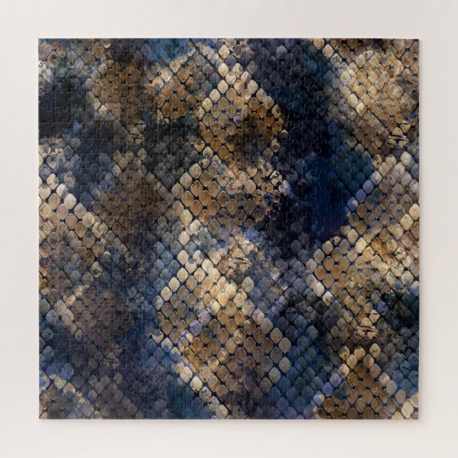 Puzzle Aquarelle Sauvage Snakeskin Design transparent (Vertical)