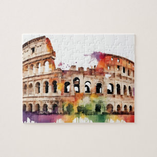 Puzzle Aquarelle Splash Rome Colisée