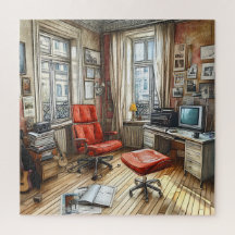 Aquarelle Unique Rétro Vintage Colorée