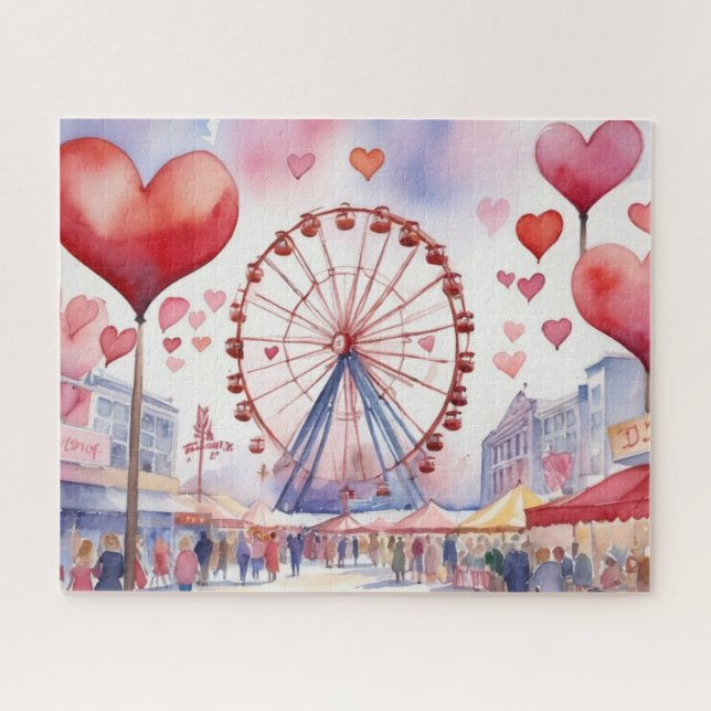 Puzzle Aquarelle Valentines Fair (Horizontal)