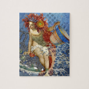 Puzzle Aquarius Mermaid Bleu gothique