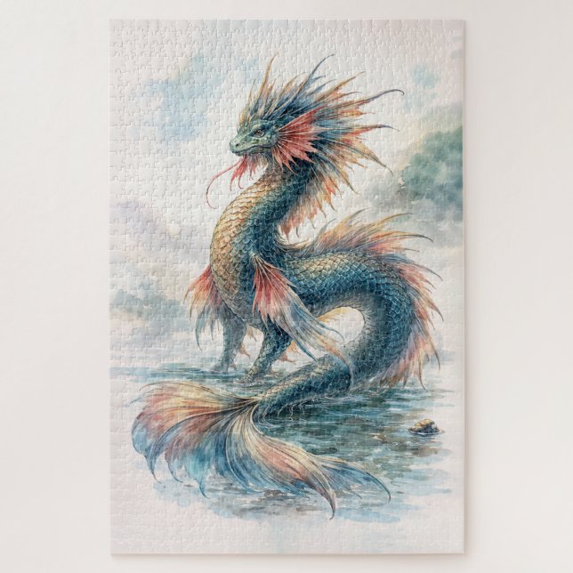 Puzzle Aquatic Dragon Misty Waters (Vertical)