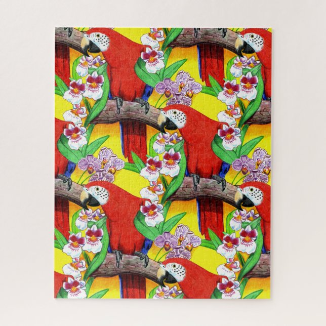 Puzzle Ara scarlet (Vertical)