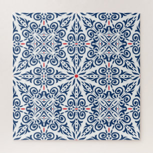 Puzzle Arabe Coloré Vintage Motif sans fil