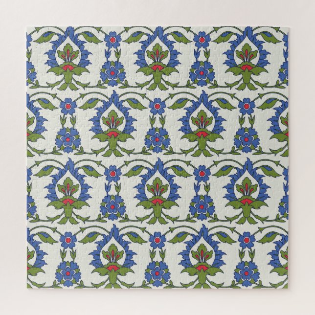 Puzzle Arabe Traditionnel : Carrelage Iznik sans couture. (Vertical)