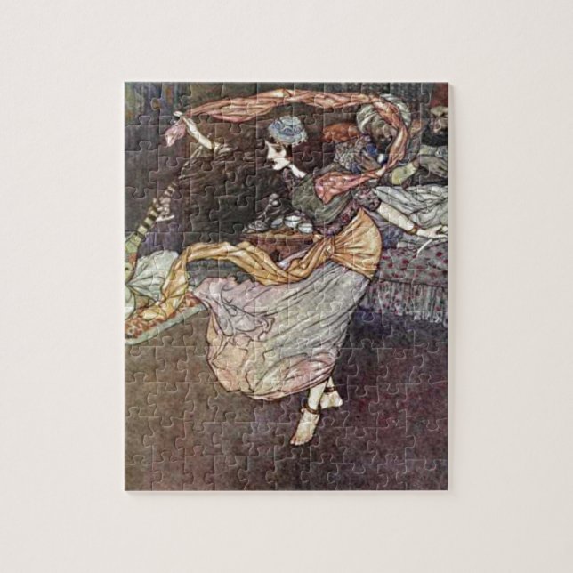 Puzzle Arabian Nights Exotic Belly Dancer avec Écharpes (Vertical)