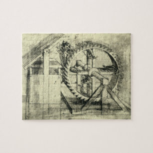 Puzzle Arbalète alimentée par tapis roulant par Léonard d