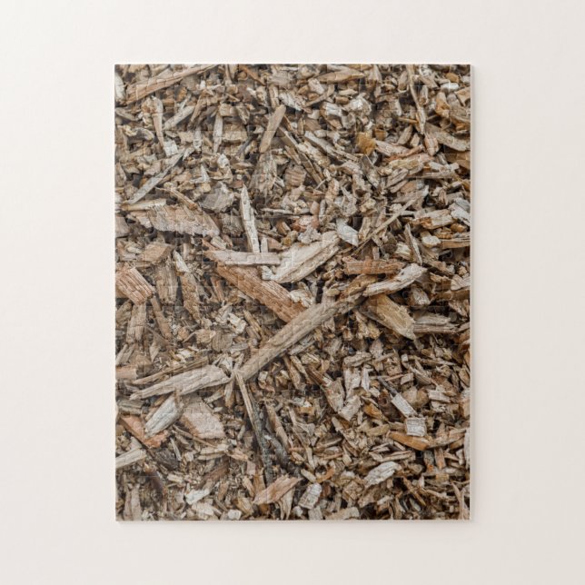 Puzzle Arboriste Wood Chips Background (Vertical)