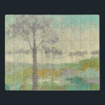 Puzzle Arbre<br><div class="desc">Tree Stand II par Jennifer Goldberger. Présente des arbres aux couleurs muettes contre un arrière - plan vert.</div>