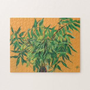Puzzle Arbre à cendres, Feuille vert Art Floral Peinture