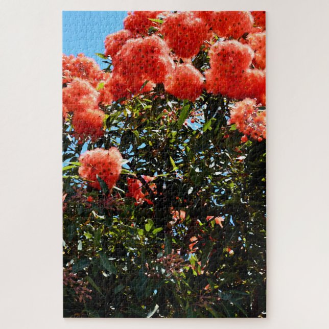 Puzzle Arbre à fleurs d'Eucalyptus orange, (Vertical)