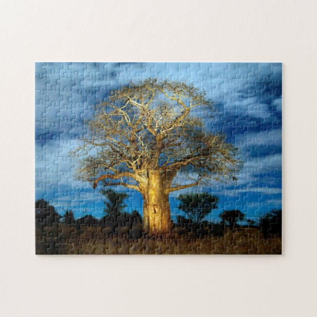 Puzzle Arbre Baobab (Adansonia) Éclairé Par La Lune (Horizontal)