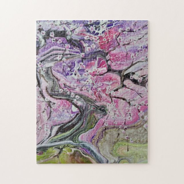Puzzle Arbre cerise en fleurs (Vertical)