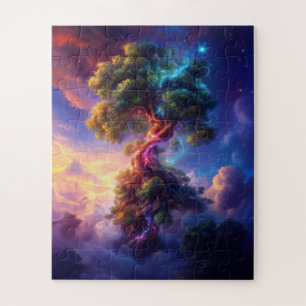 Puzzle Arbre dans un paysage de rêve psychédélique 2