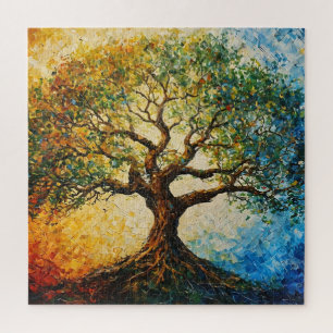 Puzzle Arbre de connaissances - Peinture à l'huile