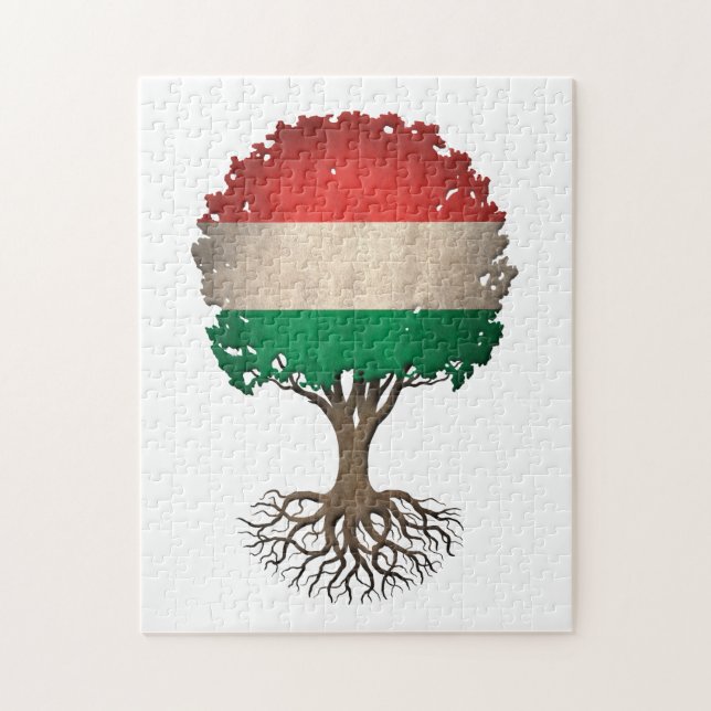Puzzle Arbre de drapeau de la vie hongrois (Vertical)