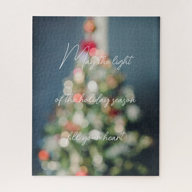 Puzzle Arbre de Noël de style vintage (Vertical)